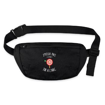 Je Peux Pas J'ai Tir à l'arc archer l'archerie fan - Sac banane recyclé Stanley/Stella - noir - Devant