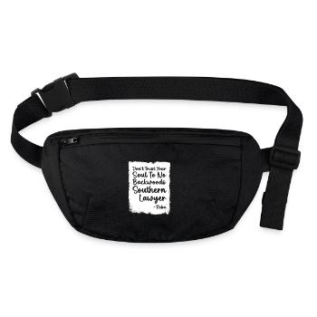 Do not trust a lawyer from the south - Stanley/Stella recycled Hip Bag  - black - Front
