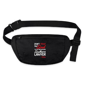 Do not trust a lawyer from the south - Stanley/Stella recycled Hip Bag  - black - Front