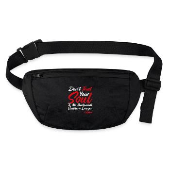 Do not trust a lawyer from the south - Stanley/Stella recycled Hip Bag  - black - Front