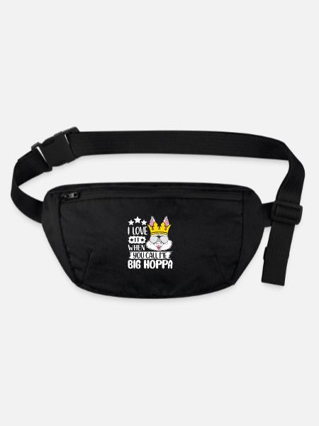 J’adore quand tu m’appelles Big Hoppa - Sac banane recyclé Stanley/Stella - noir - Devant