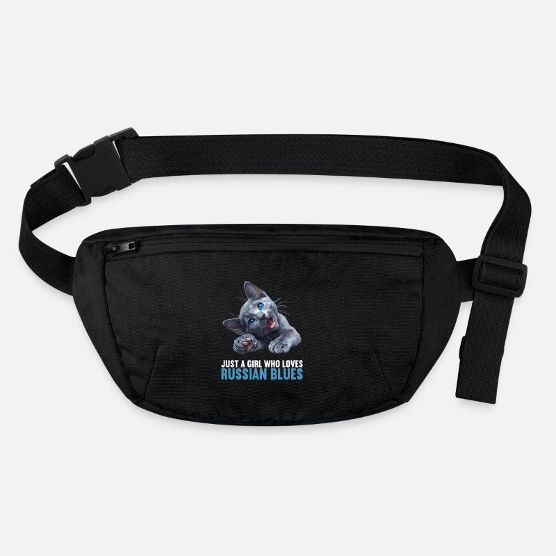 Chat bleu russe Russisch Blau Katze Sac banane recyclé Stanley/Stella