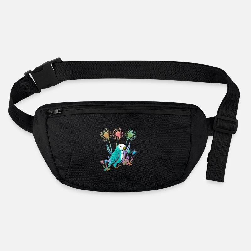 Nature, Fleurs, Perroquet, Oiseau, Nature Sauvage Sac banane recyclé Stanley/Stella