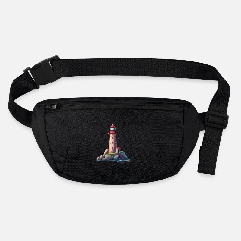 Leuchtturm An Der Felsigen Küste Stanley/Stella recycelte Gürteltasche