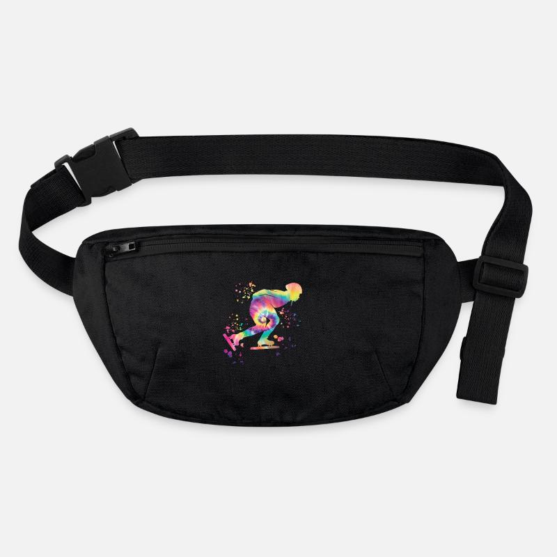 Eisschnellläufer Sportlerin Eisschnelllauf Stanley/Stella recycelte Gürteltasche