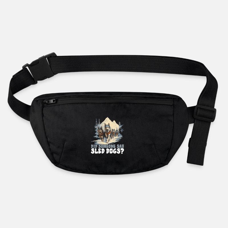 Schlittenfahren Schlittenhunde Stanley/Stella recycelte Gürteltasche