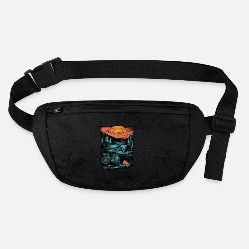 Bicycle Camping Camping Mountains Nature Excursion Stanley/Stella recycled Hip Bag 