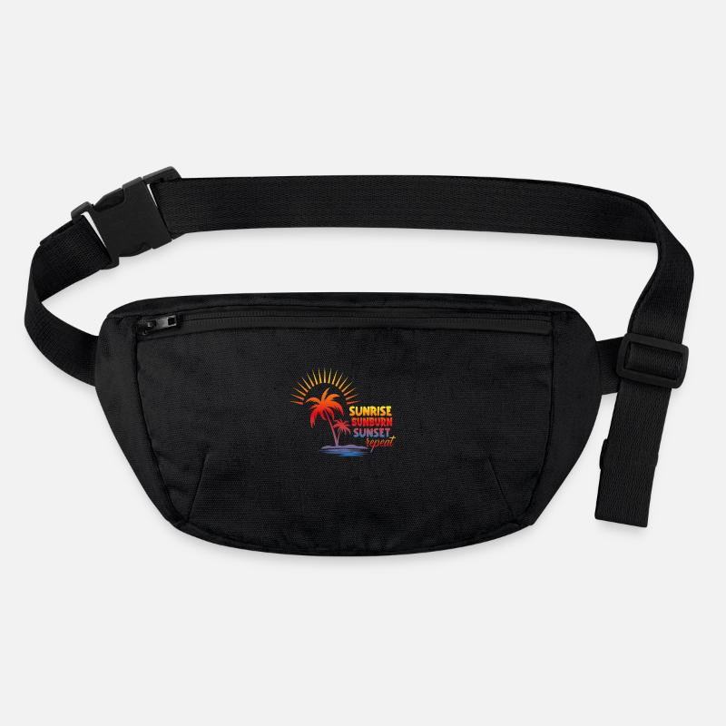 Sunrise Sunburn Sunset repeat, Urlaub, Sommer, Stanley/Stella recycelte Gürteltasche