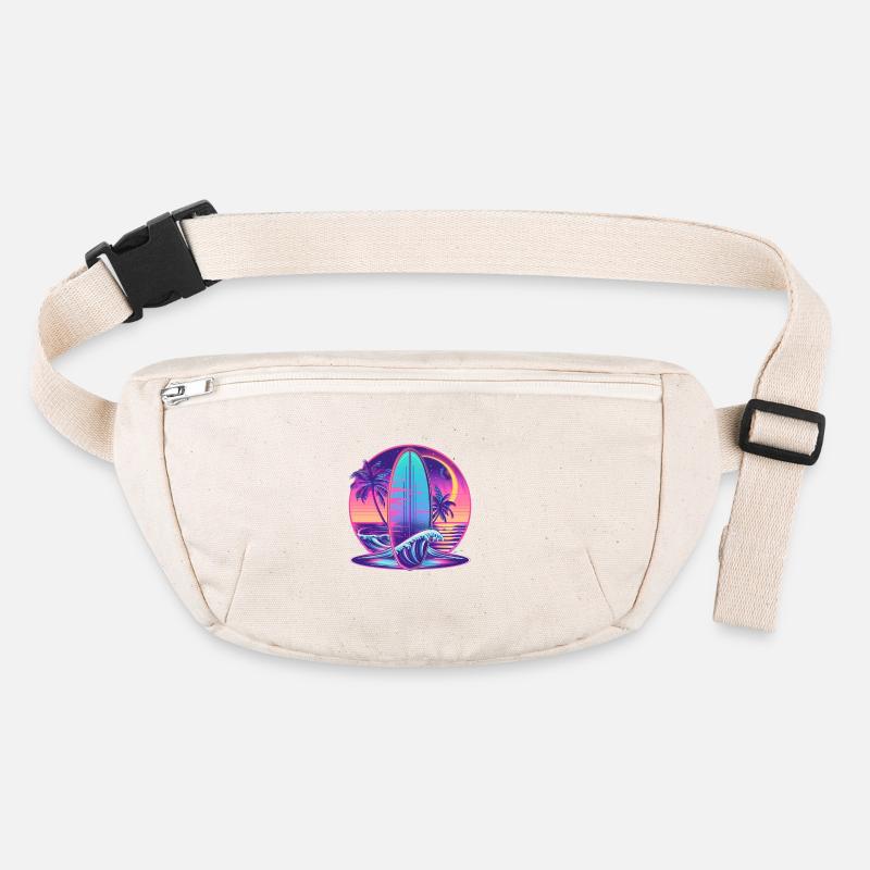 Surfing Retro Wave Surfer Gift Stanley/Stella recycled Hip Bag 