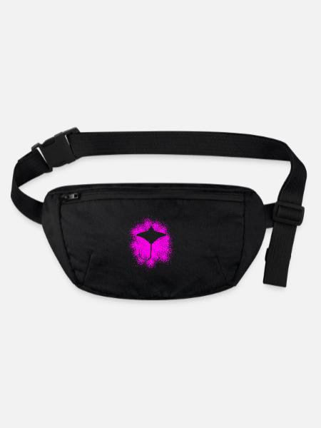 Ray – Flotteur élégant des mers - Sac banane recyclé Stanley/Stella - noir - Devant
