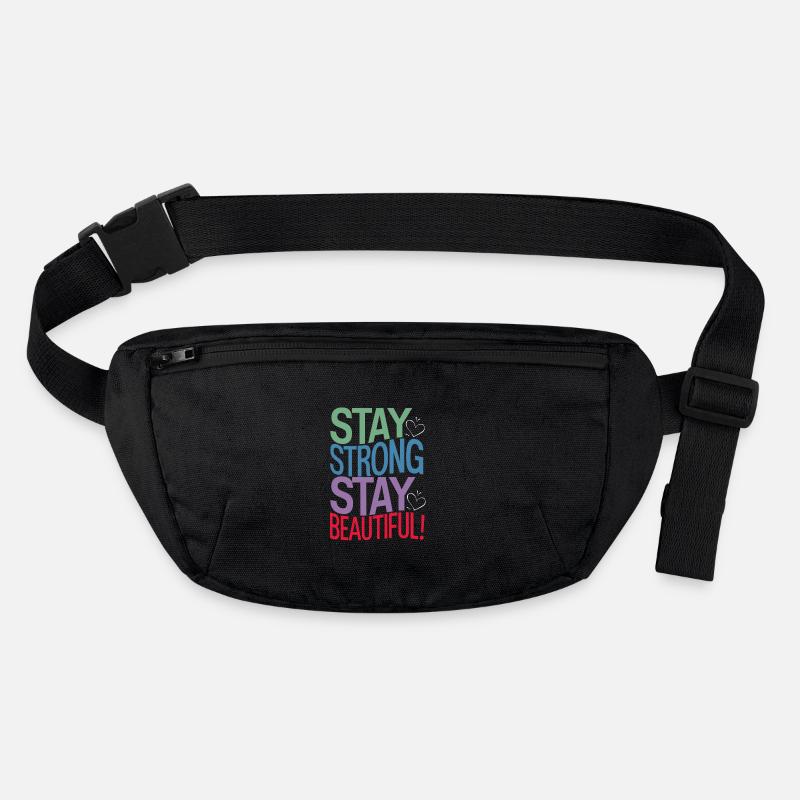 Restez fort restez beau Motif Sac banane recyclé Stanley/Stella