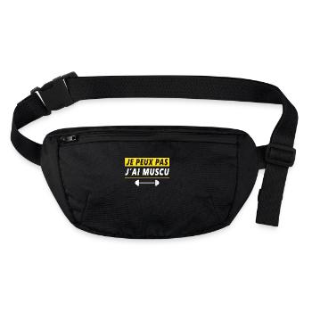 I Can't I Have Bodybuilding Bodybuilding Gym - Stanley/Stella recycled Hip Bag  - black - Front