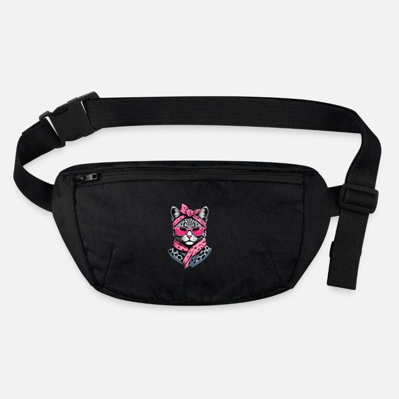Niedliche Katzenmama Katzenliebhaber Mutti Stil Stanley/Stella recycelte Gürteltasche