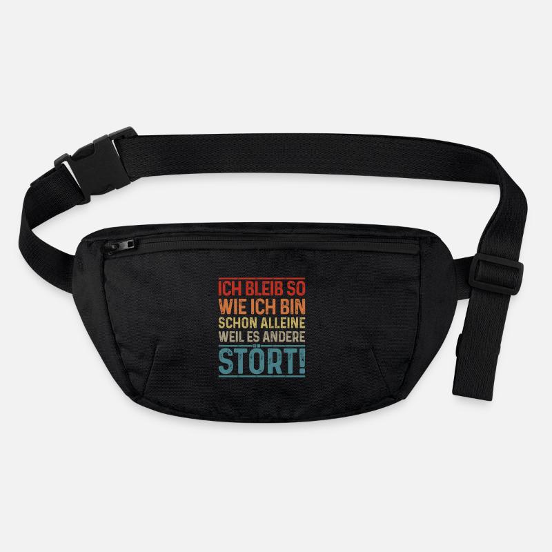 Ich bleib so wie ich bin, weil es andere stört Stanley/Stella recycelte Gürteltasche