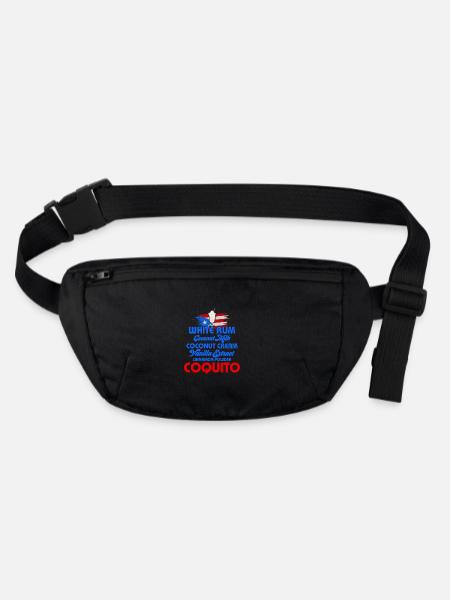 Coquito Recipe Puerto Rican Coconut Rum Drink - Stanley/Stella recycled Hip Bag  - black - Front