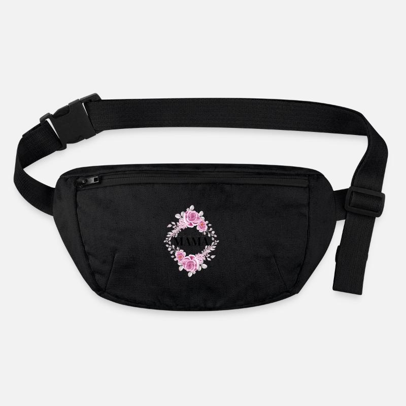 Beste Mama - Stanley/Stella recycelte Gürteltasche - Schwarz