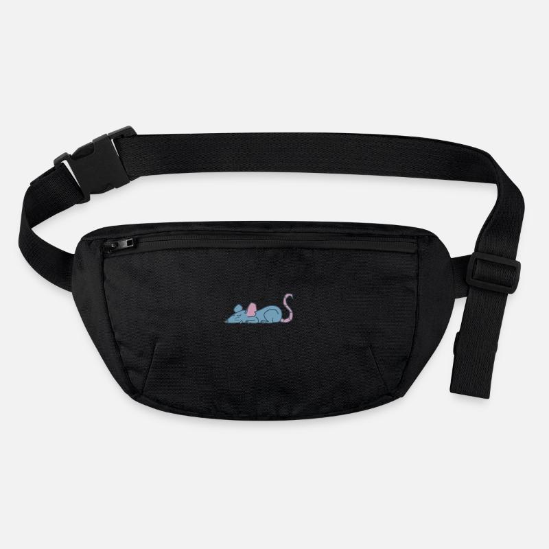Rat sleeping nature rodent Stanley/Stella recycled Hip Bag 