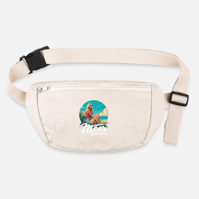 La mer part toujours en vacances Sac banane recyclé Stanley/Stella