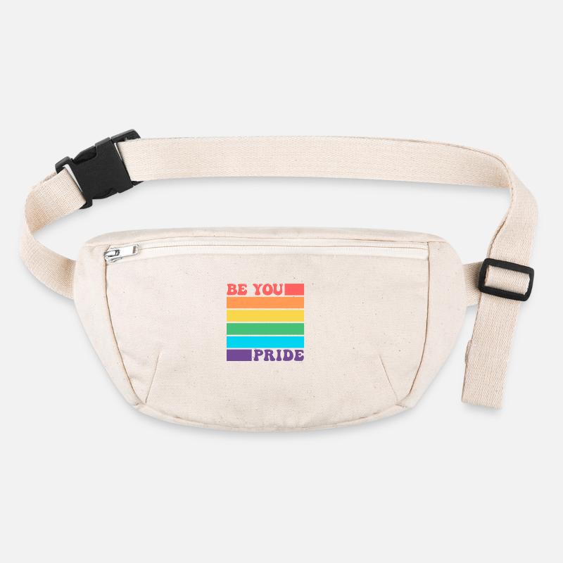 Sei du LGBTQ Schwul Lesbisch Pride Verbündeter Regenbogenflagge Stanley/Stella recycelte Gürteltasche