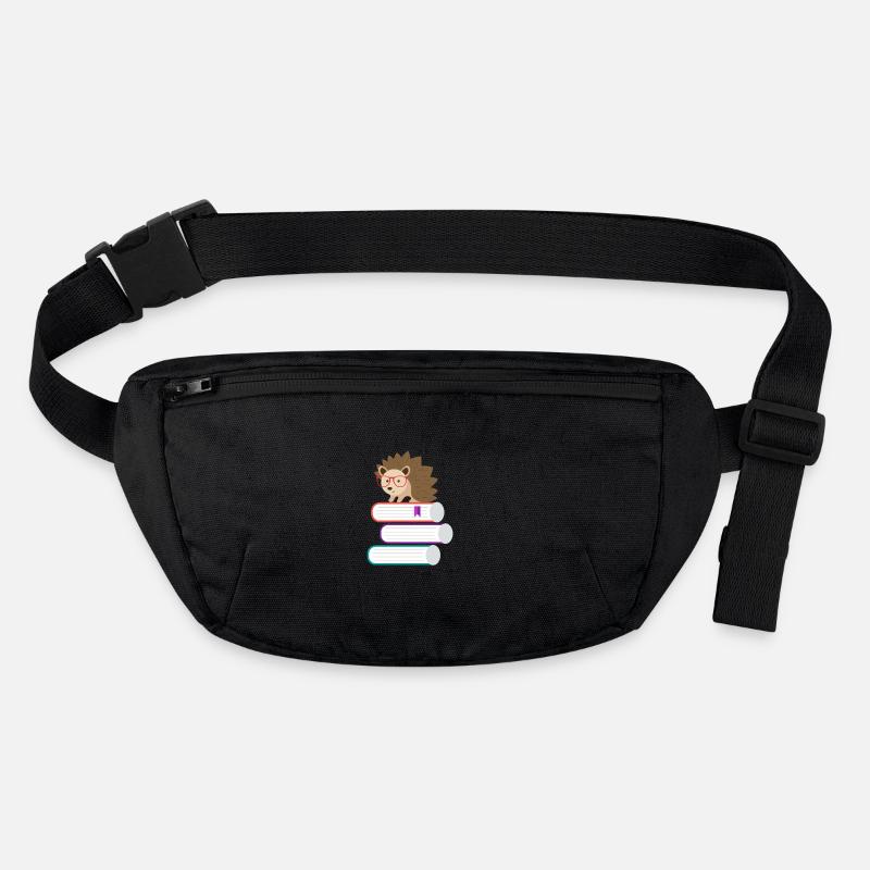 Adorable Hedgehog Book Nerd - Funny Hedgehog Pun Stanley/Stella recycled Hip Bag 