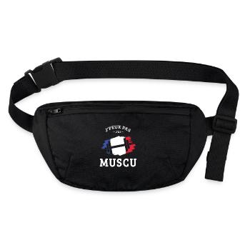 I Can't I Have Bodybuilding Bodybuilding Gym - Stanley/Stella recycled Hip Bag  - black - Front