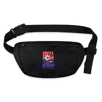 Ibiza Dream Streetwear - Sac banane recyclé Stanley/Stella - noir - Devant