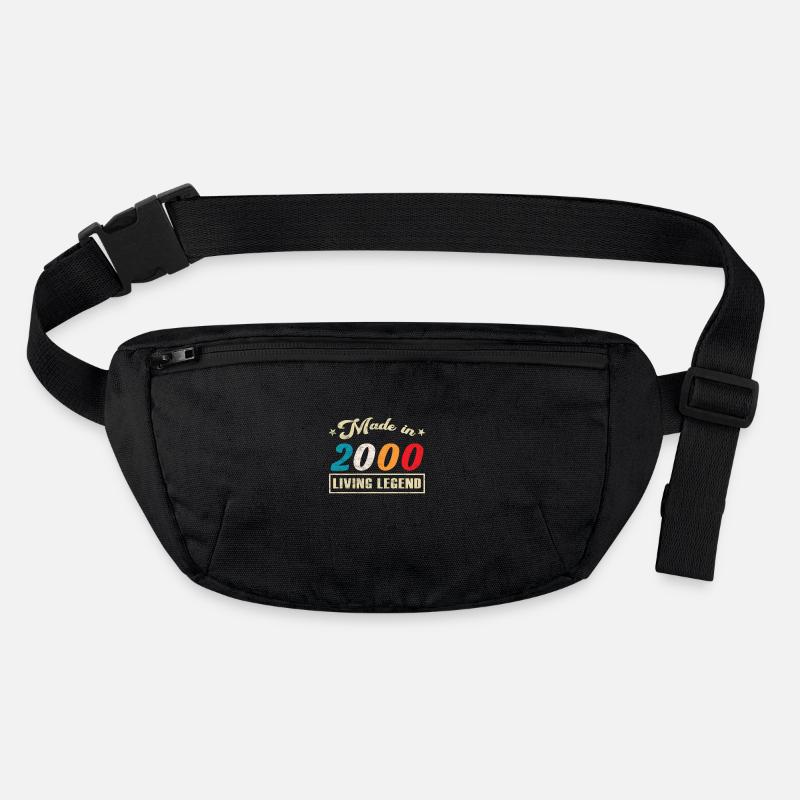 2000 Geburtstag Made in Limited Edition - Stanley/Stella recycelte Gürteltasche - Schwarz