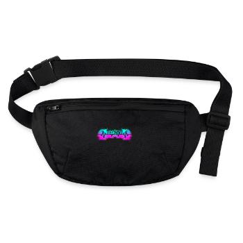 Hardcore-Rave Raver EDM DJ House-Music Heartbeat - Stanley/Stella recycelte Gürteltasche - Schwarz - Vorne