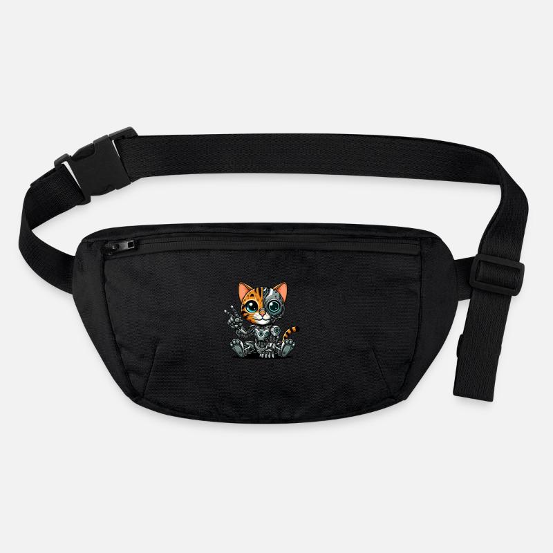 Chat mignon robot cyborg mécha futuriste Sac banane recyclé Stanley/Stella