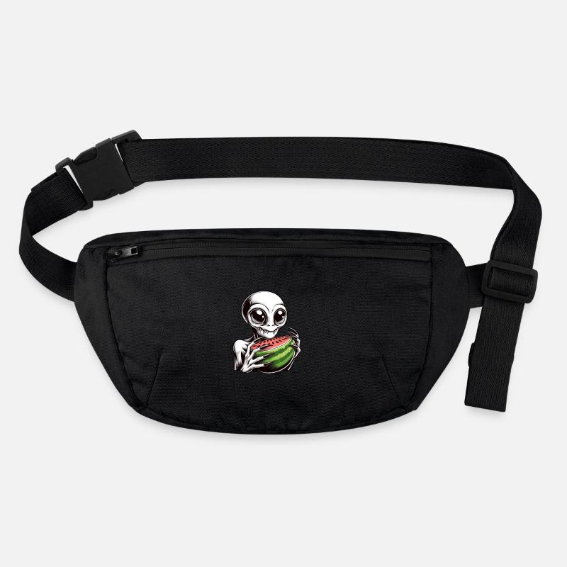 Funny Alien UFO Watermelon Melon Stanley/Stella recycled Hip Bag 