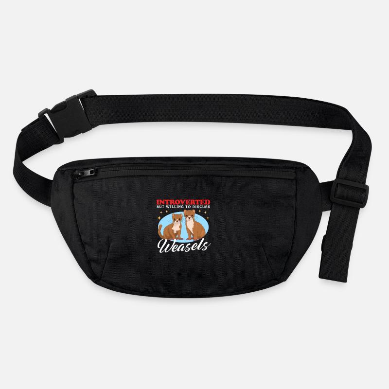 Wiesel Mauswiesel Hermännchen Geschenk Stanley/Stella recycelte Gürteltasche