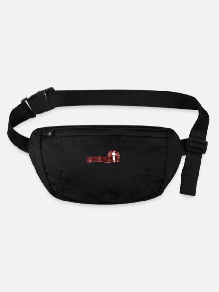 Bagpiper Scottish Scotland Bagpipes - Stanley/Stella recycled Hip Bag  - black - Front