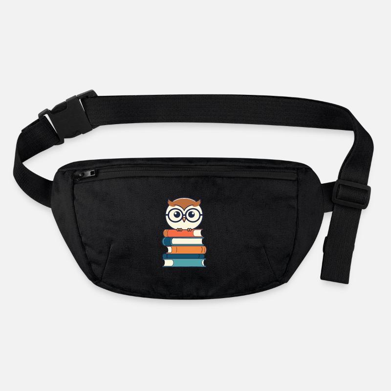 Books Owl Owl Lover Bookworm Illustration Stanley/Stella recycled Hip Bag 