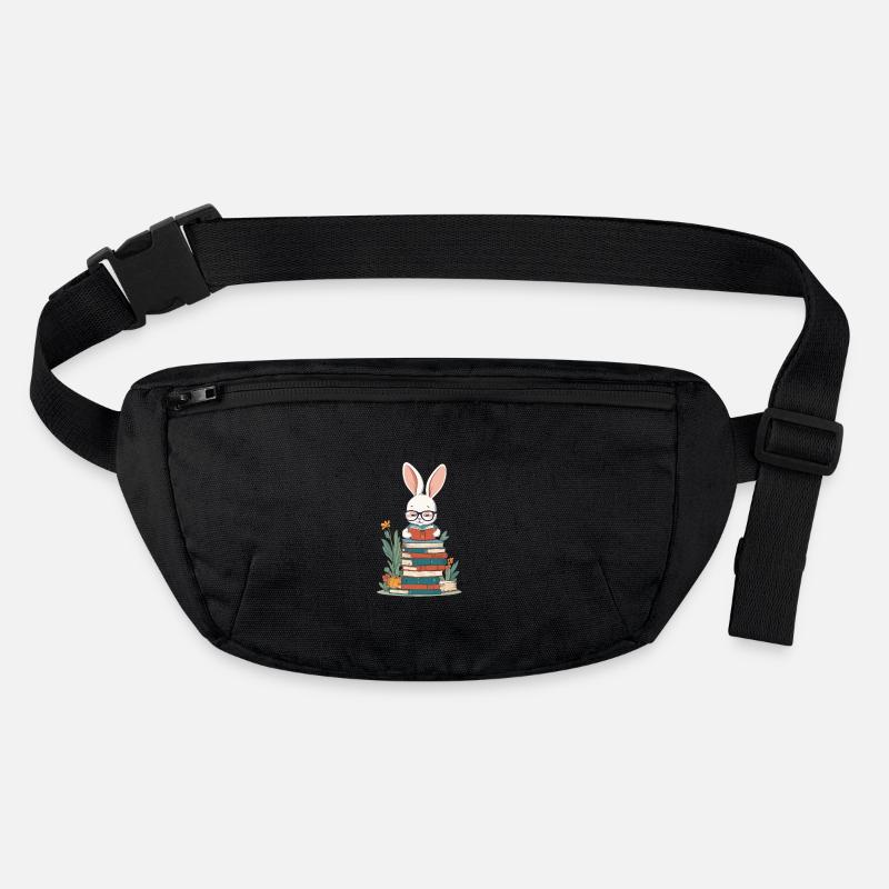 Lapin de lecture style amateur de livres enthousiaste Sac banane recyclé Stanley/Stella