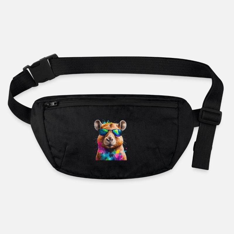 Capybara Sonnenbrille Capy Bunt Tier Design Print Stanley/Stella recycelte Gürteltasche