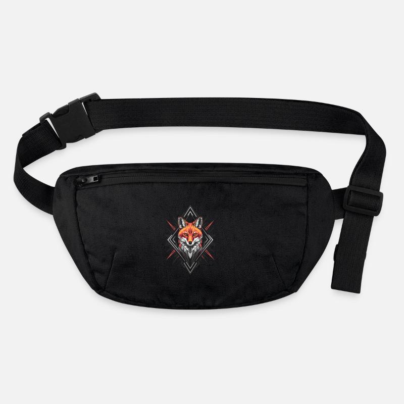 Oeuvre géométrique de renard Sac banane recyclé Stanley/Stella
