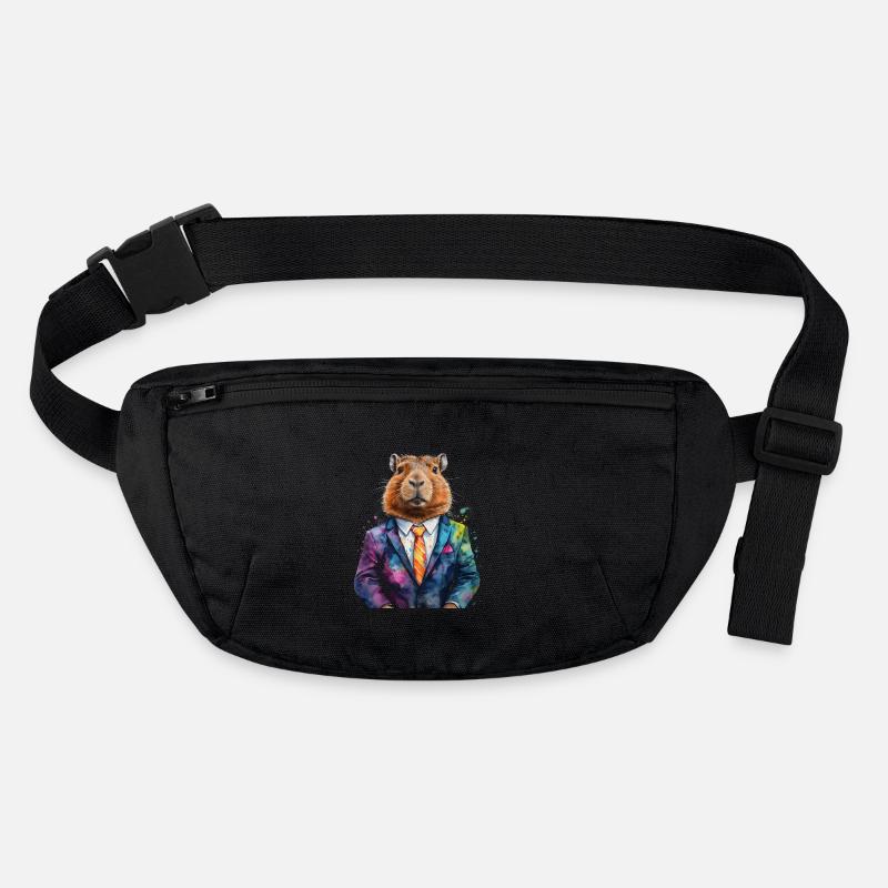 Capybara Anzug Capy Bunt Tier Design Print Stanley/Stella recycelte Gürteltasche