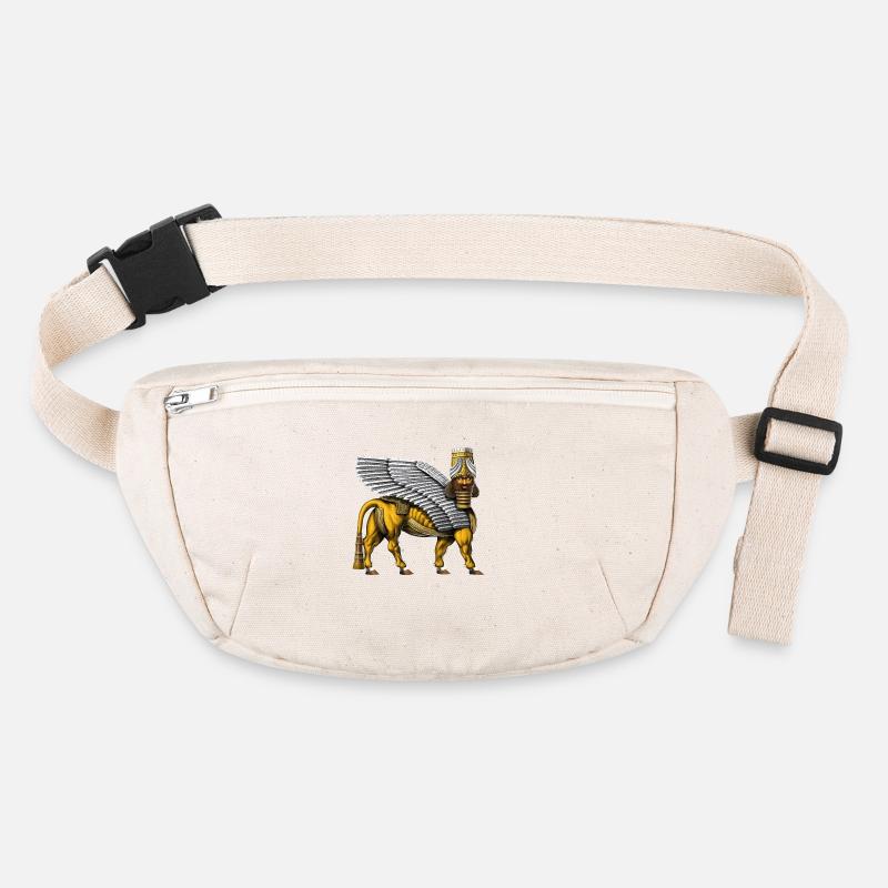 Lamassu Sumerian Winged Bull Stanley/Stella recycled Hip Bag 