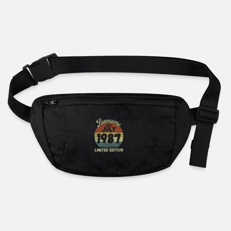 Awesome since July 1987 - Geburtstag Stanley/Stella recycelte Gürteltasche