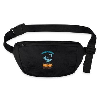 Kitesurf Kiteboards Kitesurfing Kite Surf Board - Sac banane recyclé Stanley/Stella - noir - Devant