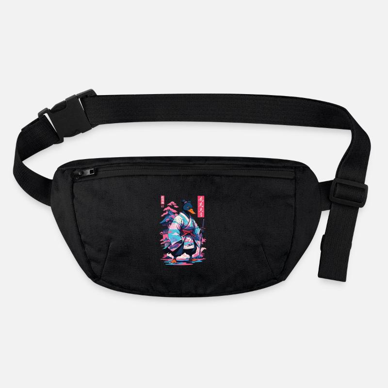 Samurai Duck Aesthetic Vaporwave Style Japanese Stanley/Stella recycled Hip Bag 