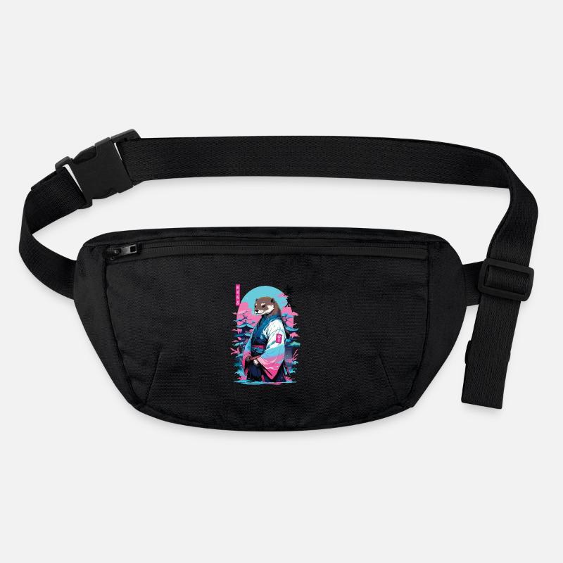 Samurai Otter Aesthetic Vaporwave Stil Stanley/Stella recycelte Gürteltasche
