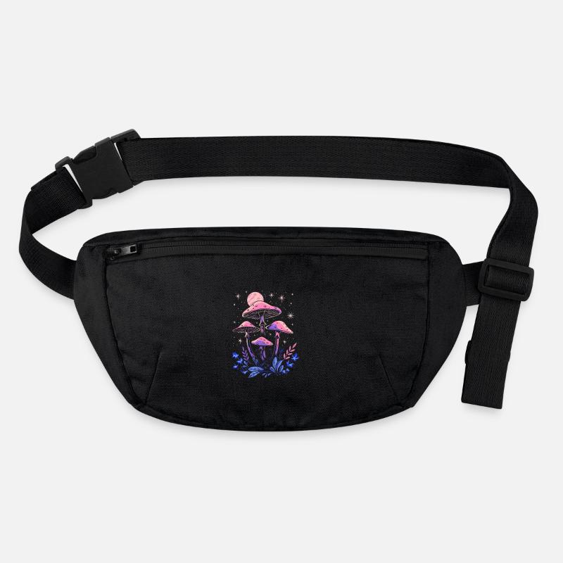 Cottagecore Mushroom Moon Phases Goblincore Fairycore Stanley/Stella recycled Hip Bag 