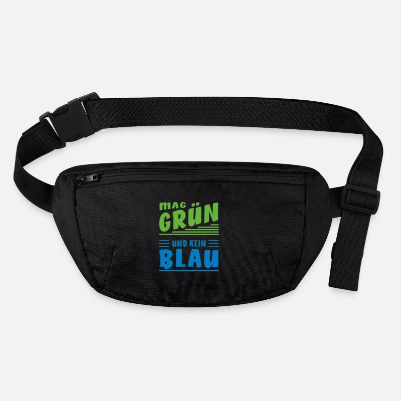 LIKES GREEN AND NOT BLUE Stanley/Stella recycled Hip Bag 