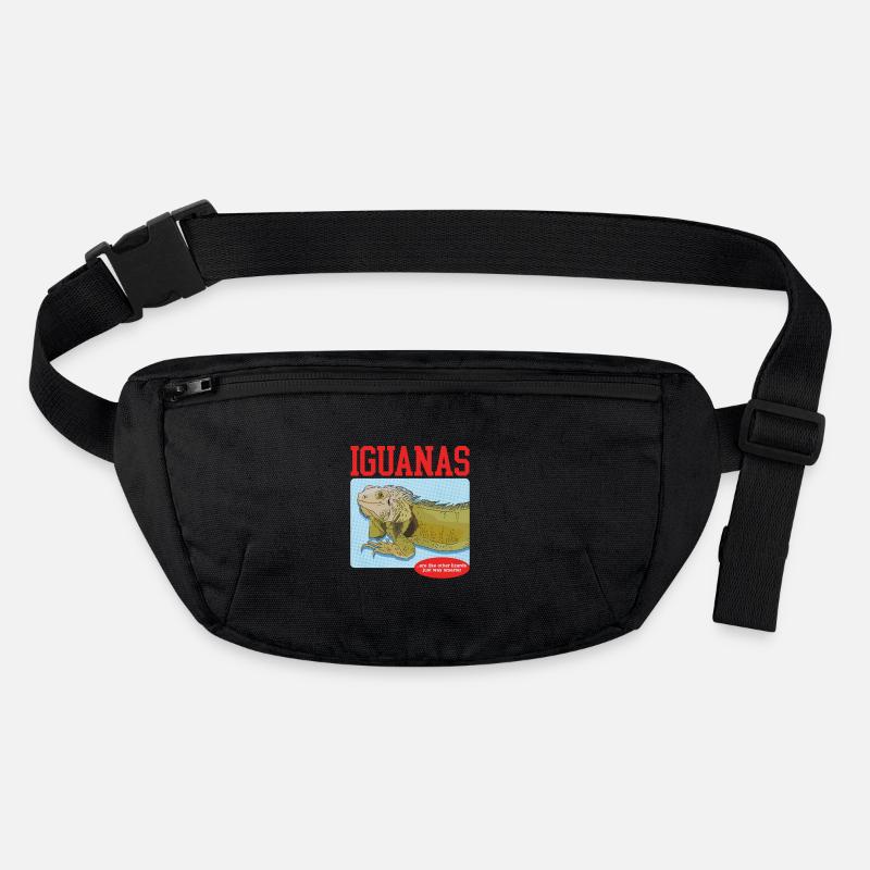Leguan Reptilien Eidechse Leguane Geschenk Stanley/Stella recycelte Gürteltasche