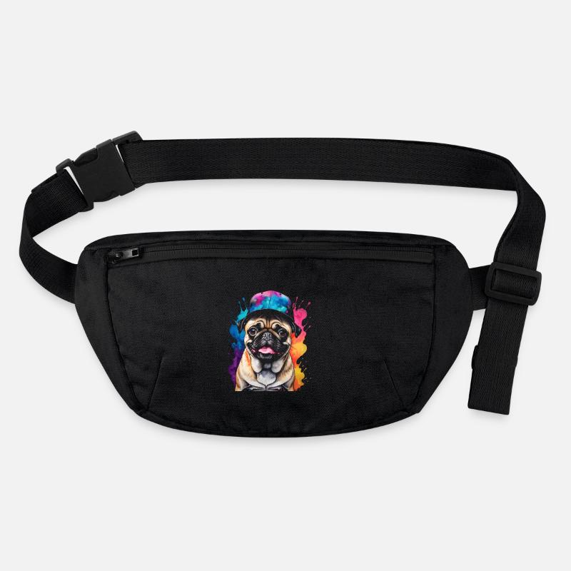 Carlin Snapback Cap Chien Coloré Drôle Design Imprimer Sac banane recyclé Stanley/Stella