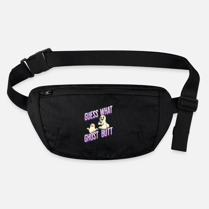 Halloween Costume Ghosts Butt Funny Saying Stanley/Stella recycled Hip Bag 