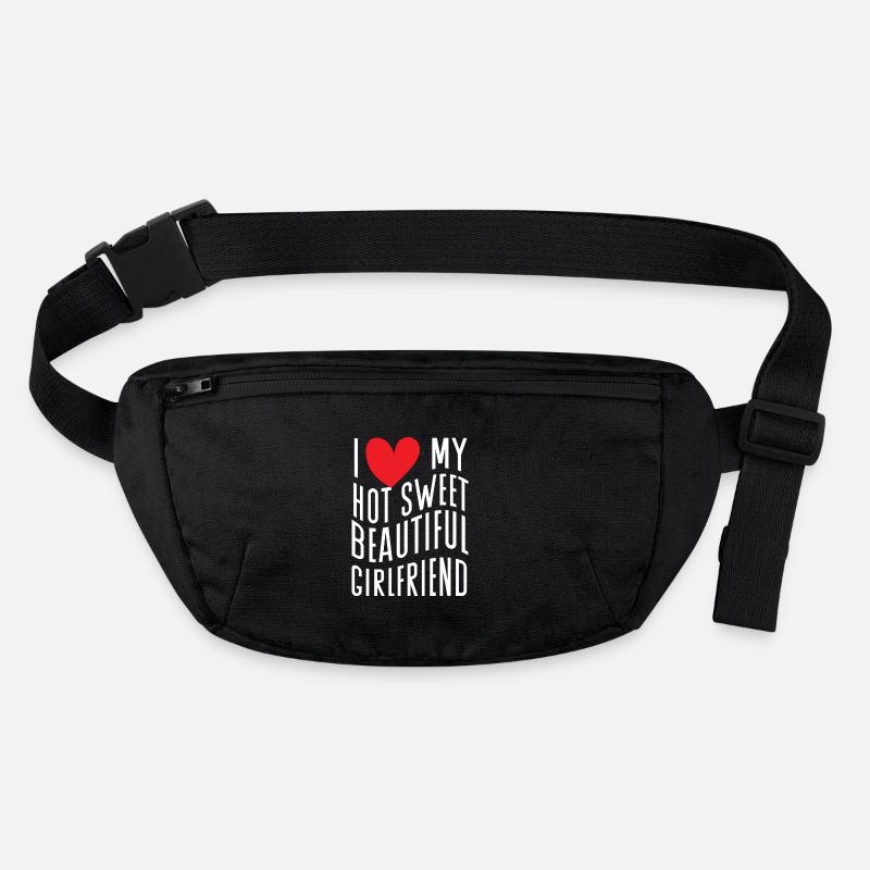 Paare Liebe Herz Freund Geschenkidee Beziehung Stanley/Stella recycelte Gürteltasche