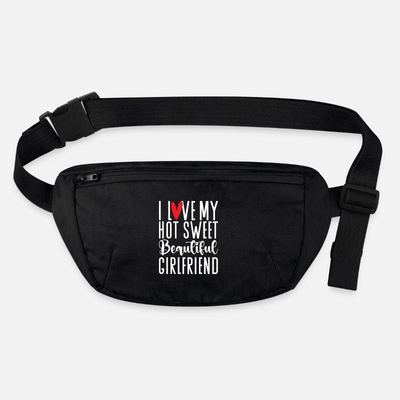 Paare Liebe Herz Freund Geschenkidee Beziehung Stanley/Stella recycelte Gürteltasche