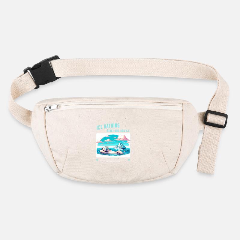 entspannter Eisbär beim Eisbaden in der Arktis Stanley/Stella recycelte Gürteltasche
